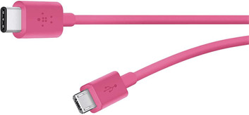 Belkin Câble de recharge USB 2.0 micro-USB vers USB-C 1,8 m rose