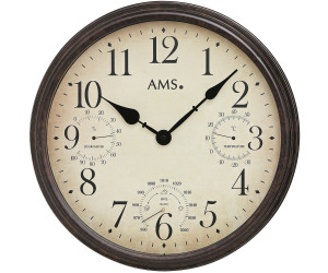 Aussenuhr Uhren Neu AMS 9463 Gartenuhr Antik Optik Wanduhr