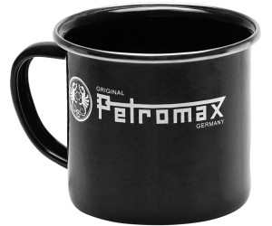 2 x Becher Tassen Petromax EmailleTee Kaffee Glühwein  Camping  weiß-Edelstahl 