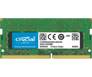 todos los días La oficina Hombre rico Crucial 8GB SODIMM DDR4-2400 CL17 (CT8G4SFS824A) desde 17,67 € | Compara  precios en idealo