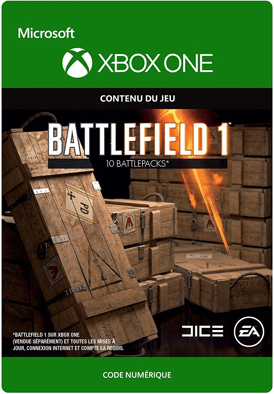 Battlefield 1 : 10 Battlepacks (Extension) (Xbox One)