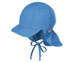 Marine Sterntaler Schirmmütze für Jungen mit Nackenschutz Blau