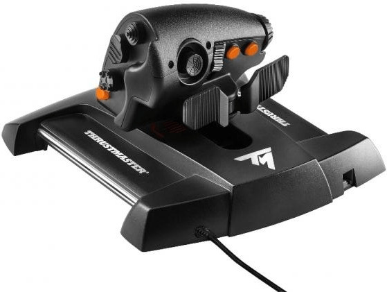 Thrustmaster T16000M FCS Flight Pack Flugsimulator-Joystick USB PC Schwarz  inkl. Pedale, inkl. Schieberegler versandkostenfrei