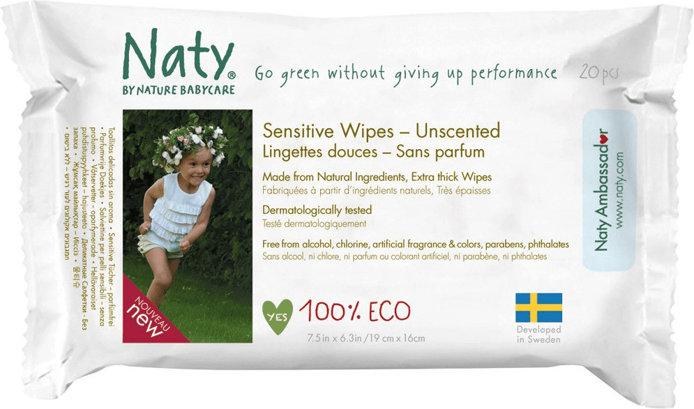 Naty Lingettes douces Babycare sans parfum