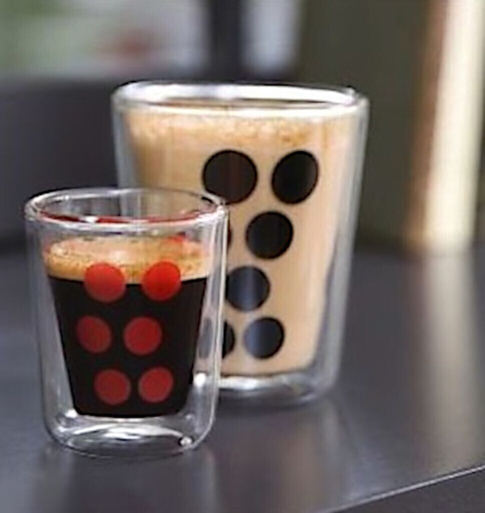 Zak Zak Dot Dot Glass 20cl black - back view