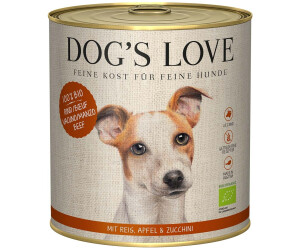 Dog's Love Bio Rind, Reis, Apfel, Zucchini