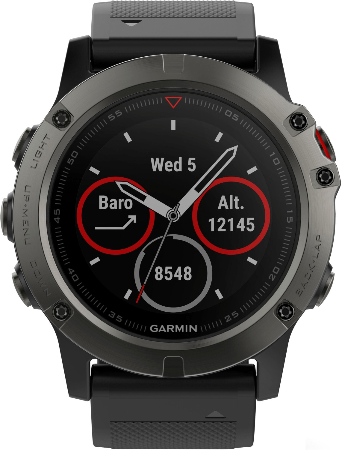 Garmin fenix 5X Sapphire gris bracelet noir au meilleur prix sur