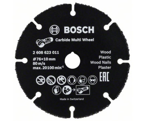 Bosch Disque carbure Multi Wheel pour meuleuse d'angle Ø 76 mm GWS