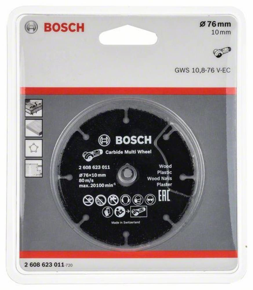 Bosch Disque carbure Multi Wheel pour meuleuse d'angle Ø 76 mm GWS