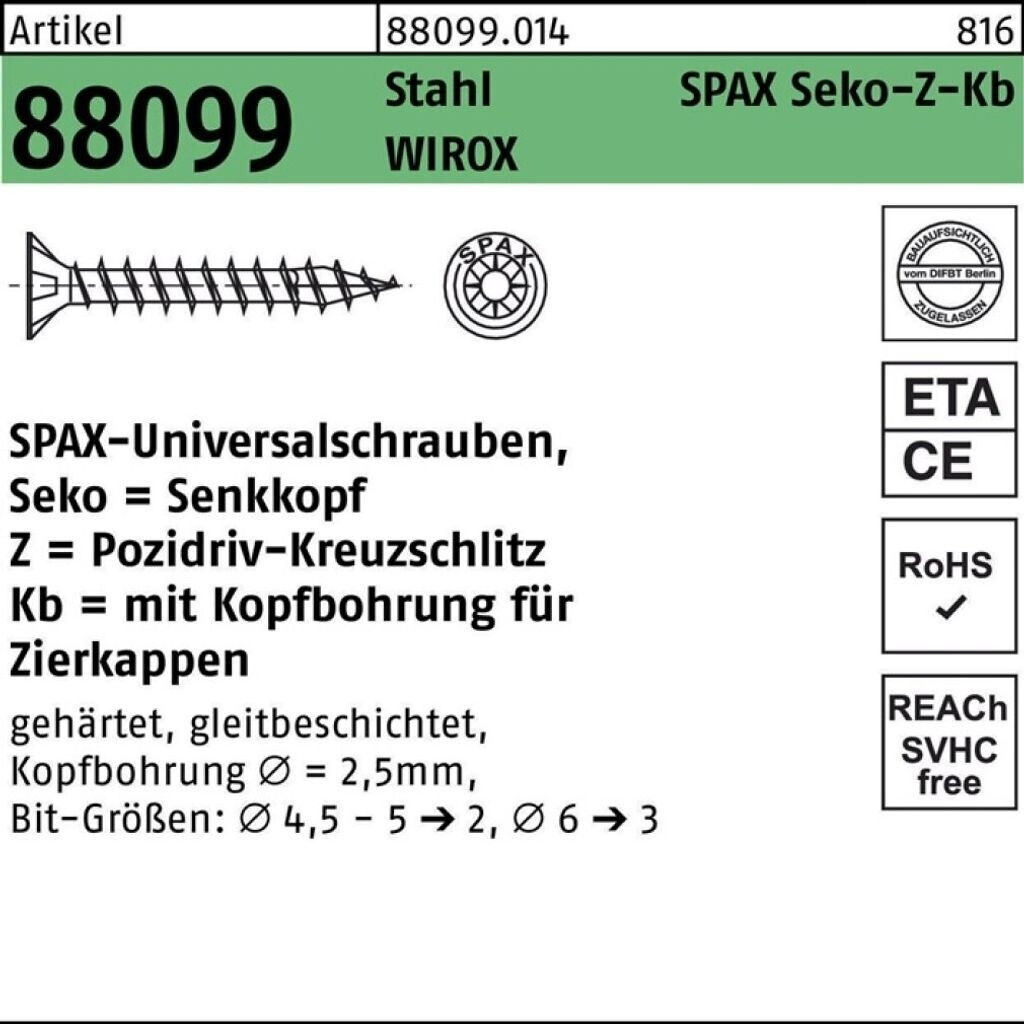 Spax 271010500805