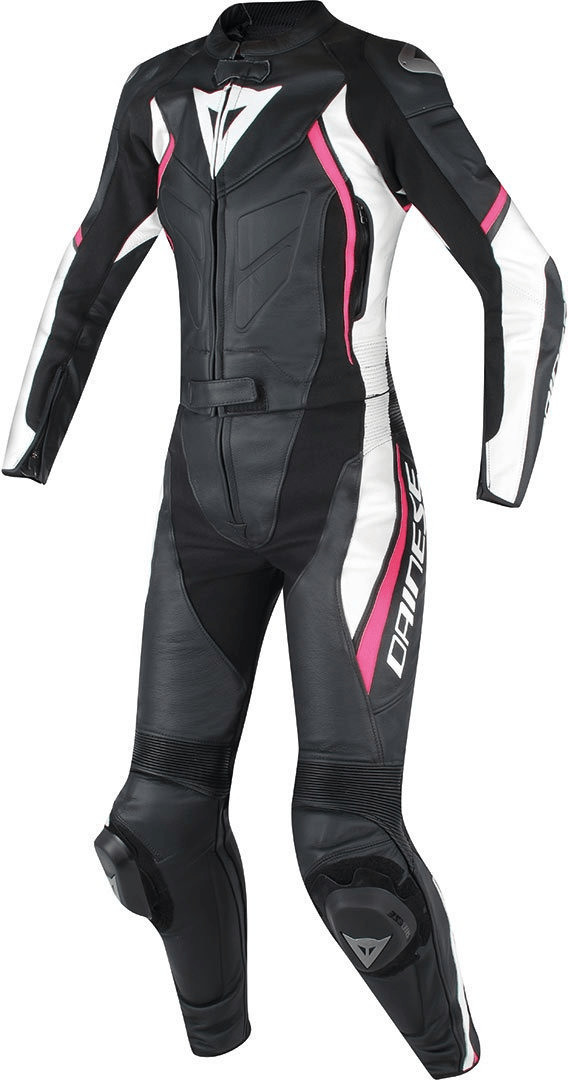 Dainese Avro D2 Lady noir/blanc/rose combinaison