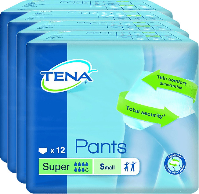 Tena Pants super ConfioFit S (4 x 12 pièces)