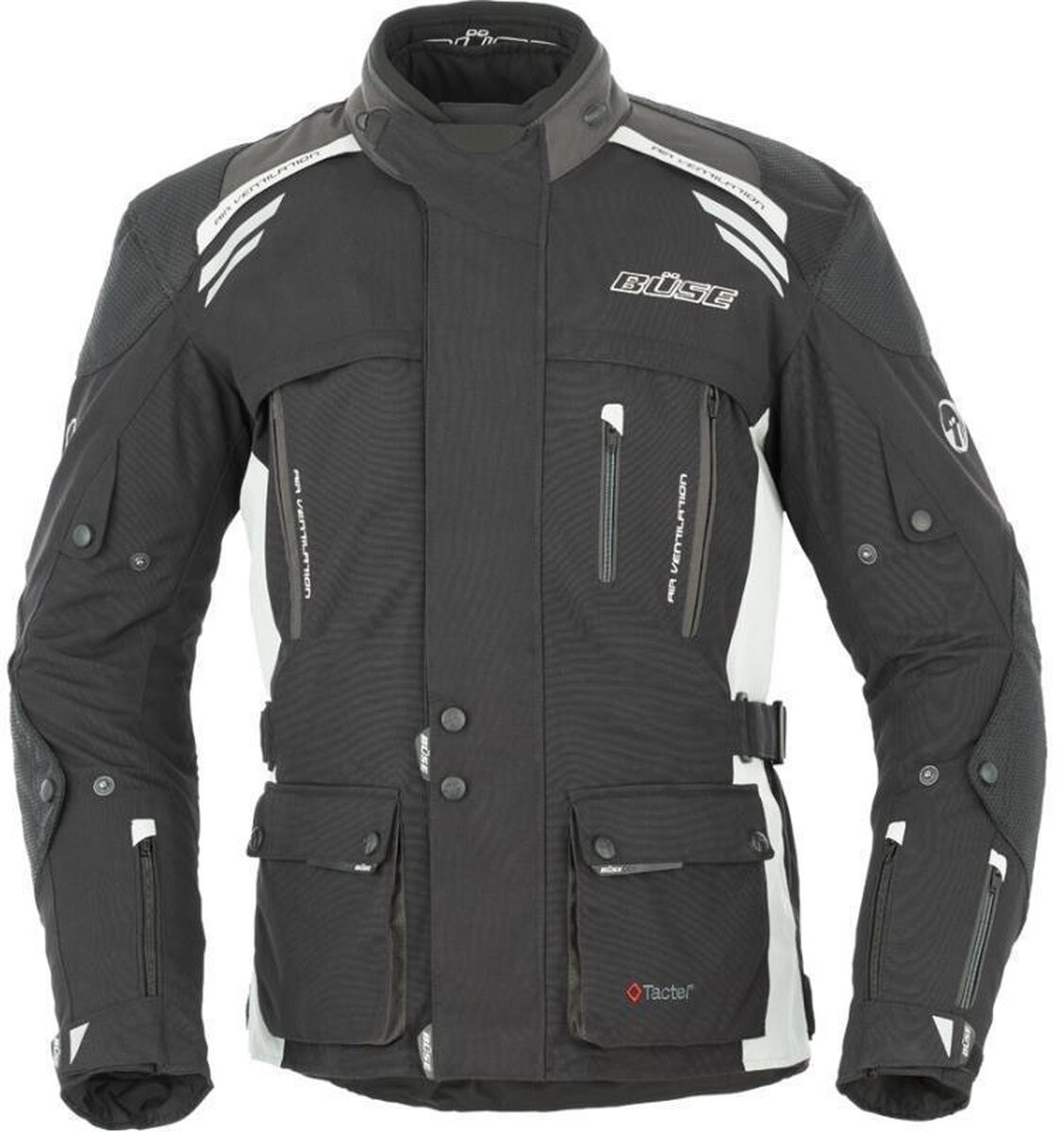 Büse Veste Highland noir/gris clair