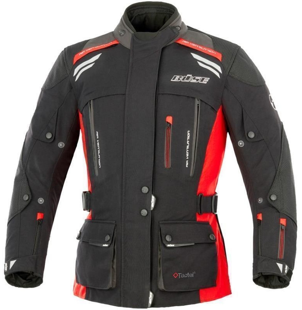 Büse Veste Highland Lady noir/rouge