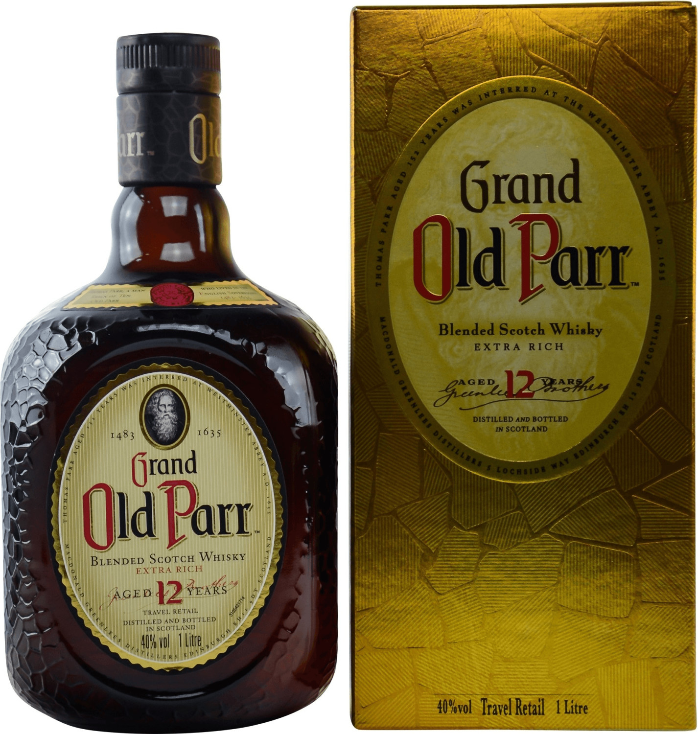 Grand Old Parr 12 ans 1 L 40 %