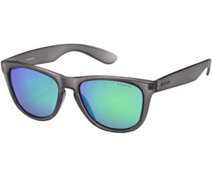 POLAROID Polarized Unisex Sunglasses Matte Black Pattern/ Blue Mirror P8443 FLL