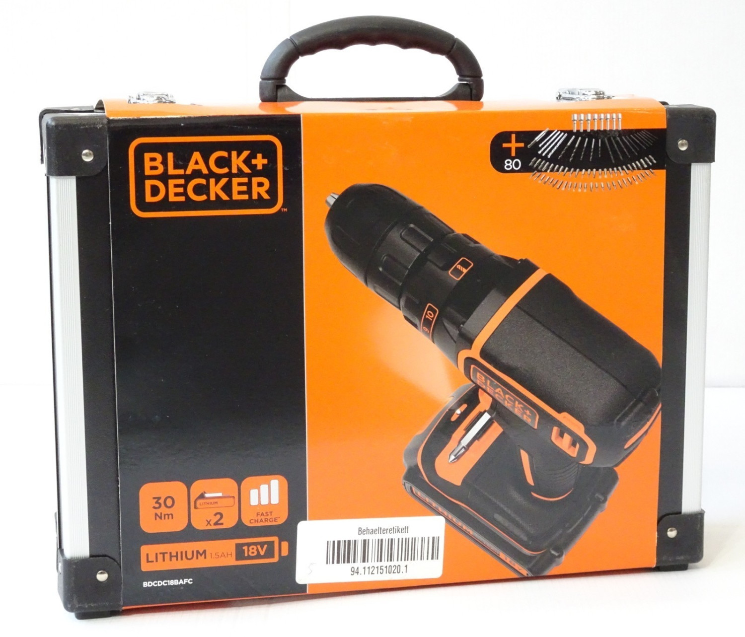Perceuse-Visseuse sans fil - 12 V - 1,5 Ah BLACK+DECKER BDCDD12S1-QW —  Mister PRO