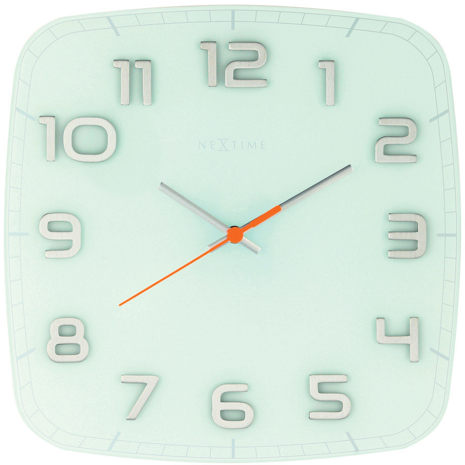 Nextime Classy Square en verre blanc