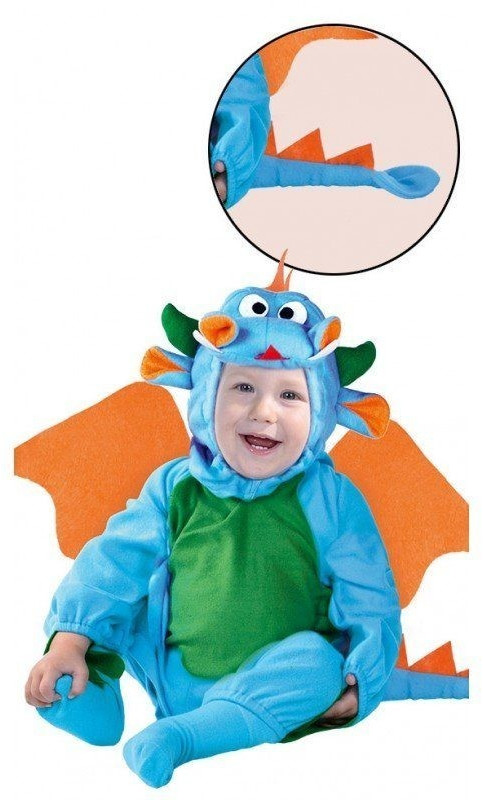 Guirca Déguisement bébé dragon bleu