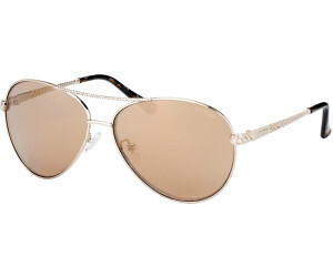 GUESS GU7470-S Pilot - Gafas de sol para mujer + paquete con kit de cuidado  de gafas de diseñador iWear