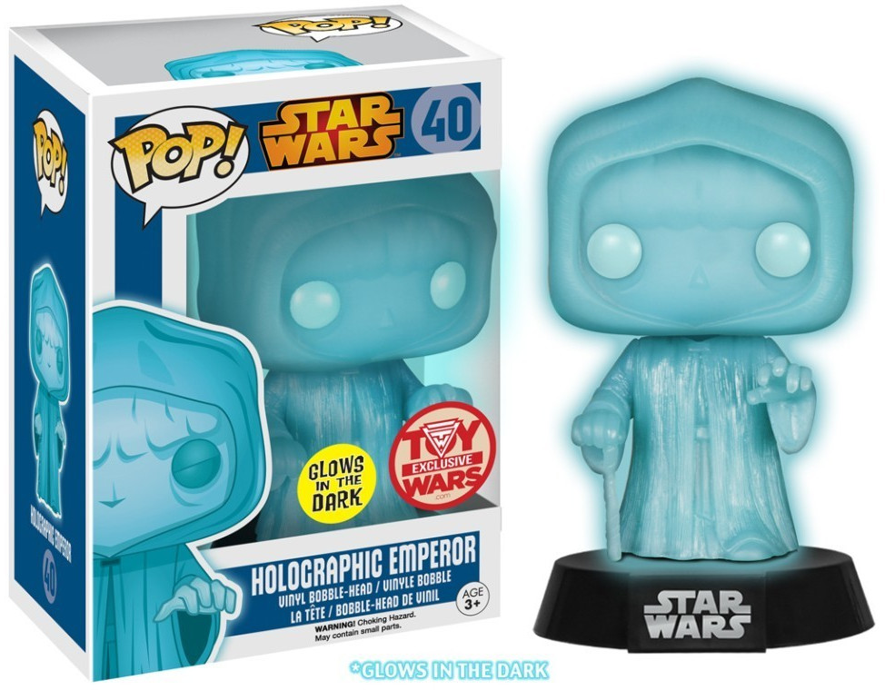 Funko Pop! Star Wars - Classics - Bobble-Head Holographic Emperor Palpatine Pop