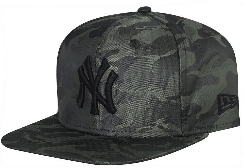 Green nylon NY baseball cap