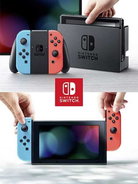 Nintendo Switch neon-rot/neon-blau, Bild 5
