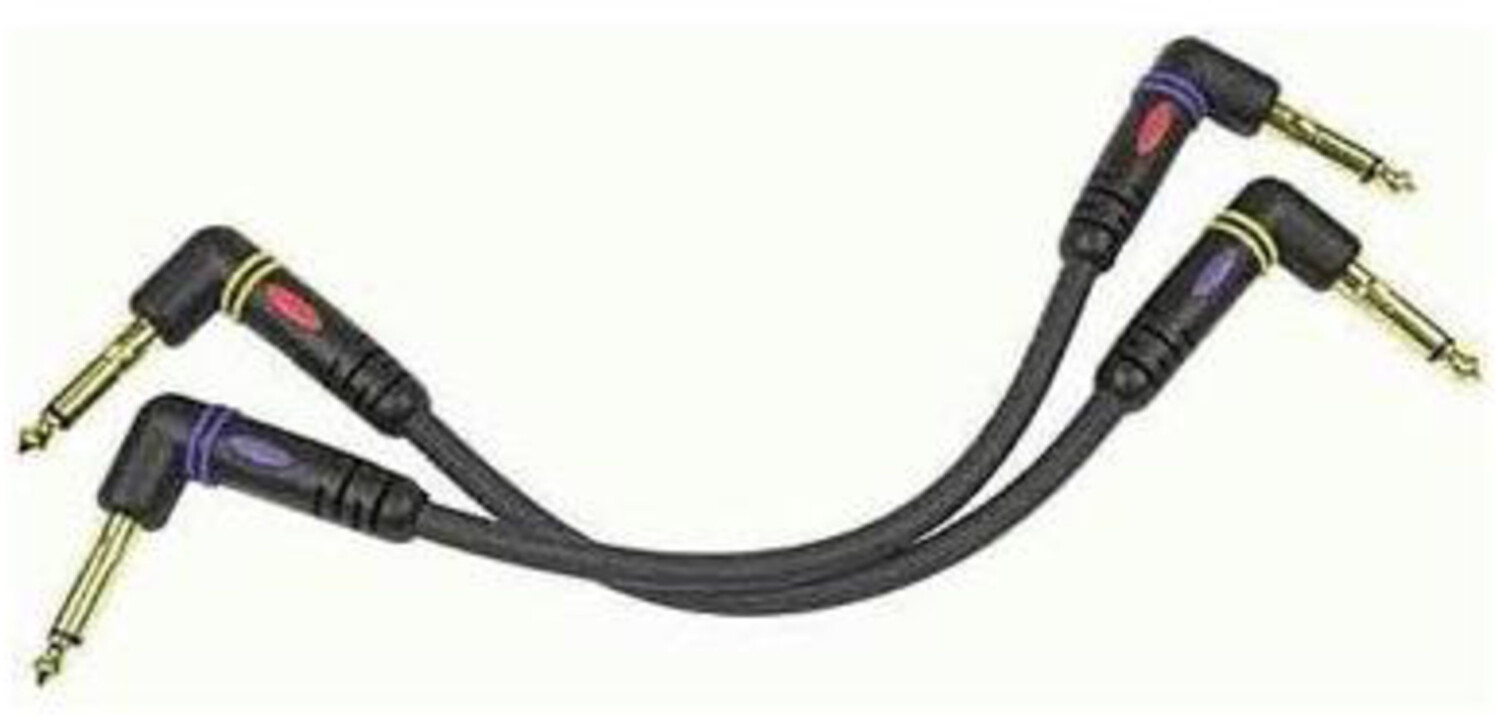 Planet Waves Câble patch Jack 2x 15 cm PW-PRA-205