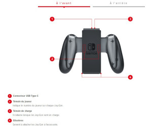 Accessoire pour manette Nintendo SUPPORT DE RECHARGE POUR MANETTE JOY CON