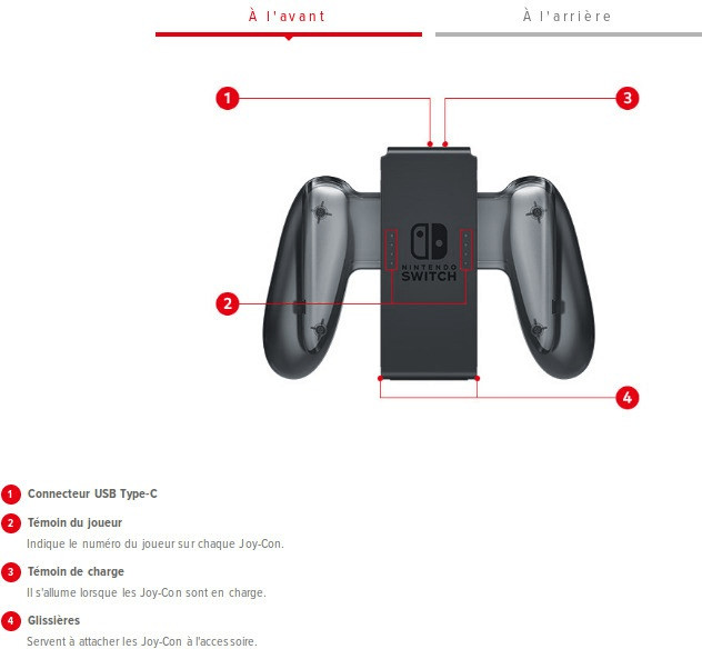 Soldes Nintendo Switch Support de recharge Joy-Con 2024 au