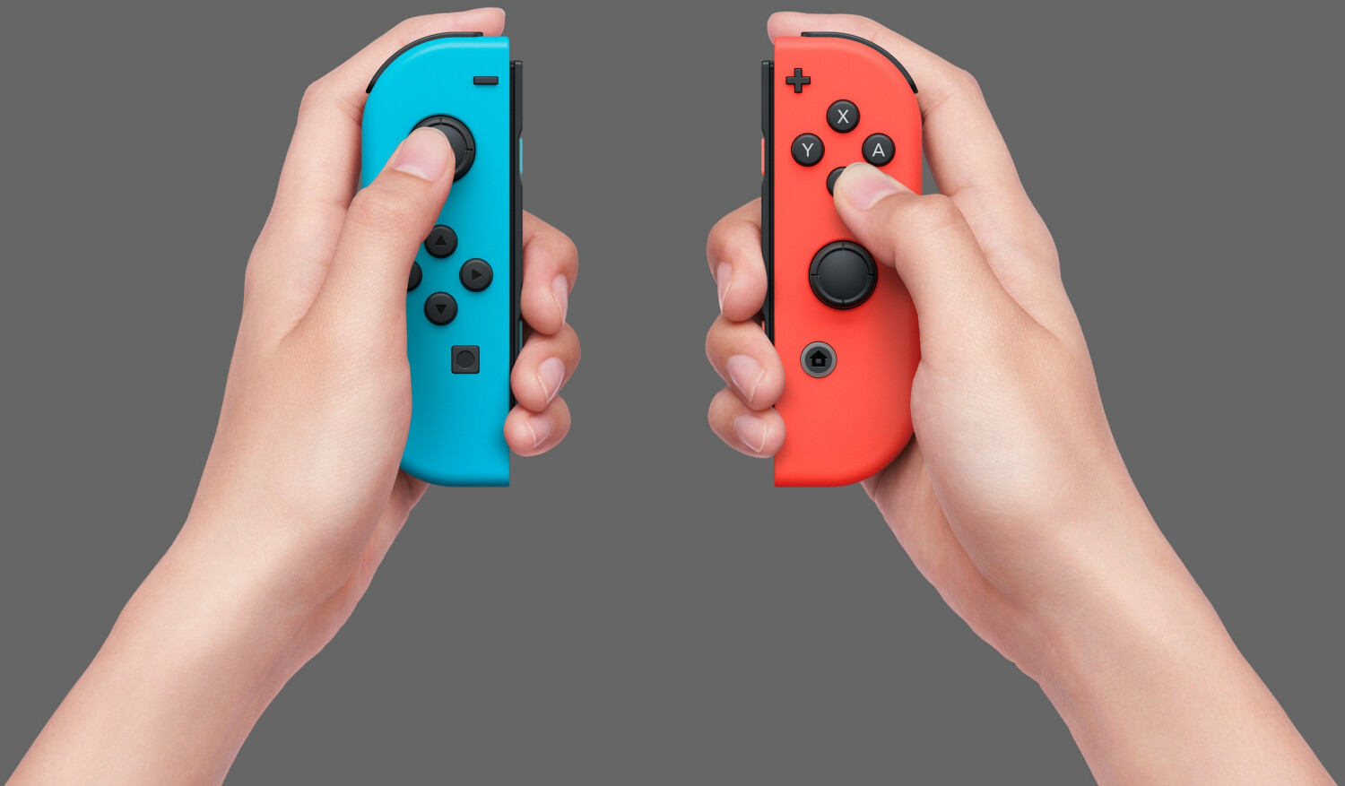 Nintendo Switch Joy-Con paire de manette bleu fluo/rouge fluo au meilleur  prix sur