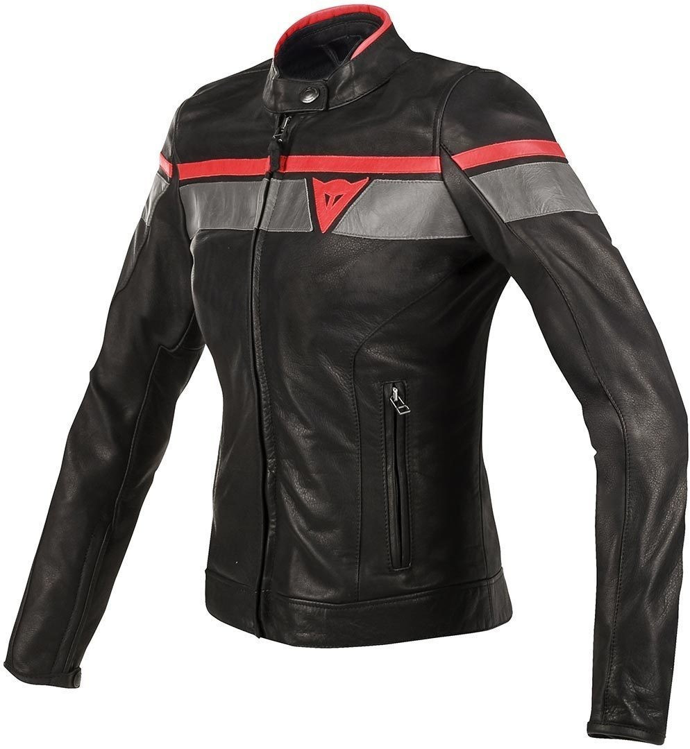 Dainese Blouson Lady Blackjack noir/gris/rouge