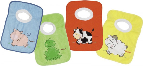 Playshoes Bavoir passe-tête multicolore (x 4)