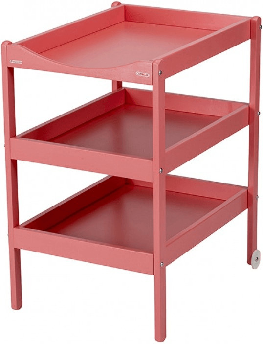 Combelle Table à langer Susie laquée bouton de rose