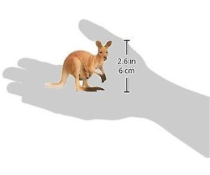 Simulation Wildtier Figur Tierfigur Tiermodell Spielfigur kleines Känguru 