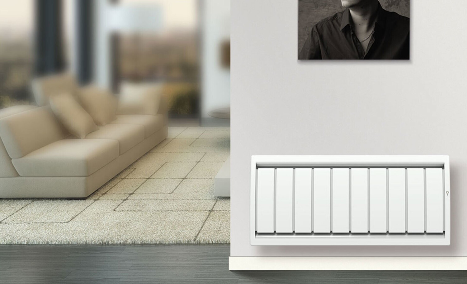 Applimo Soleidou Smart ECOcontrol bas 1000 W blanc
