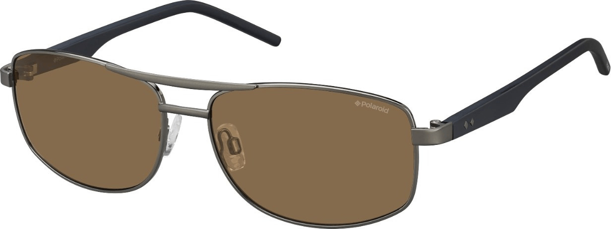Polaroid PLD2040/S RW2/IG (dark ruthenium-blue/brown polarized)
