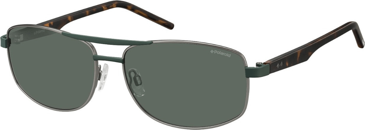 Polaroid PLD2040/S VXT/RC (dark ruthenium-havana/green polarized)