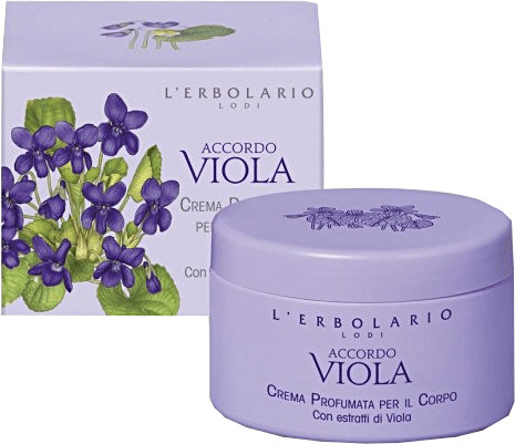 L'Erbolario Perfumed Body Cream with Extracts of Violet (200ml)