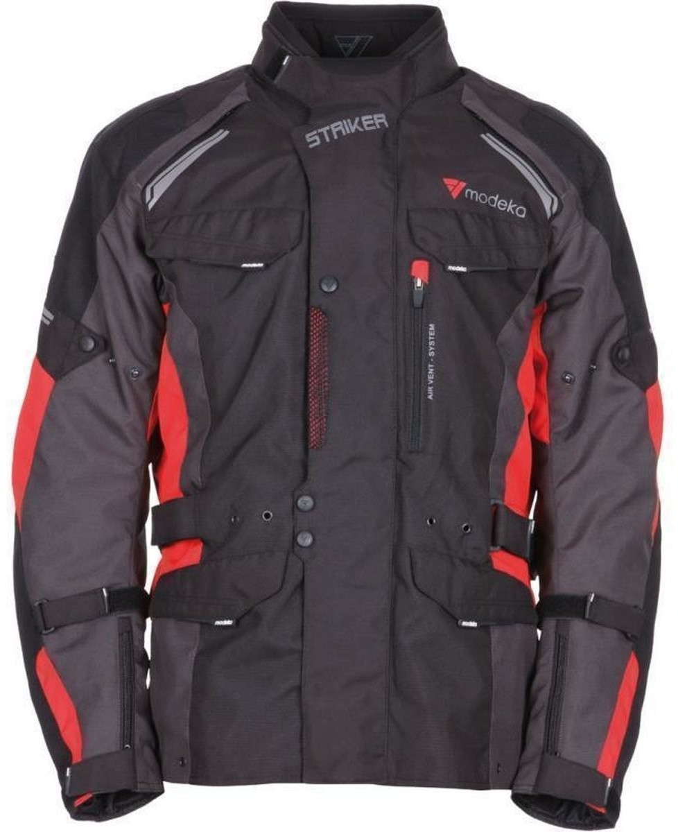 Modeka Veste Striker noir/rouge