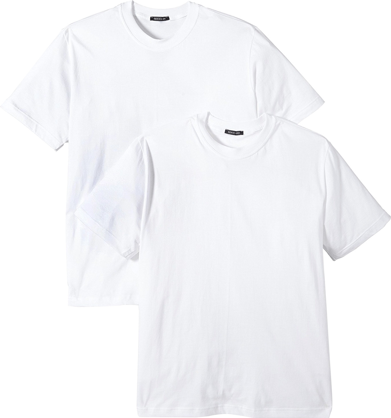 Schiesser American T-Shirts Essentials crew neck 2er-Pack white (208150/100)