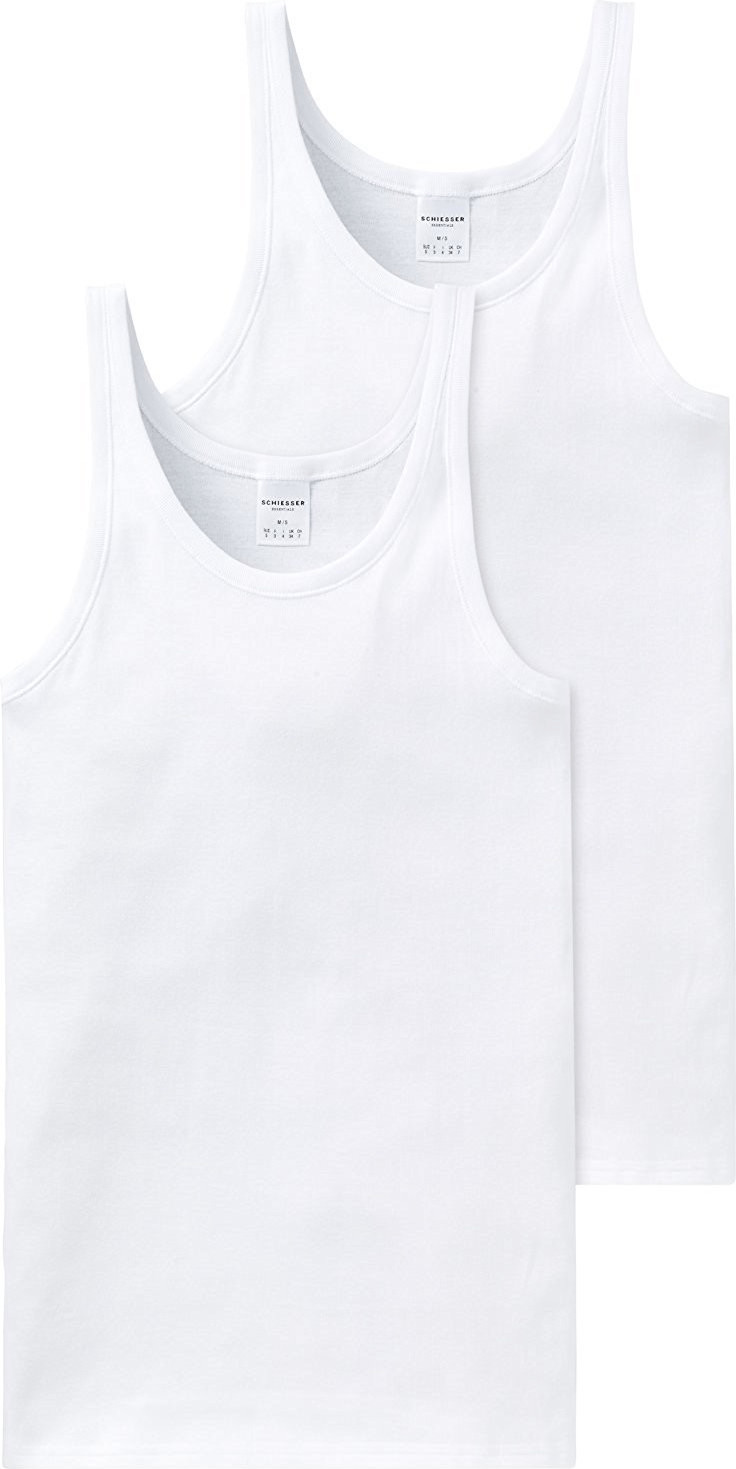 Schiesser Unterhemden Essentials 2er-Pack weiß (205144-100) bei | Preisvergleich € ab 18,94