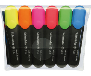 1-5mm Etui mit 8 Farben Leuchtmarker Stift Textmarker Schneider Job 150 