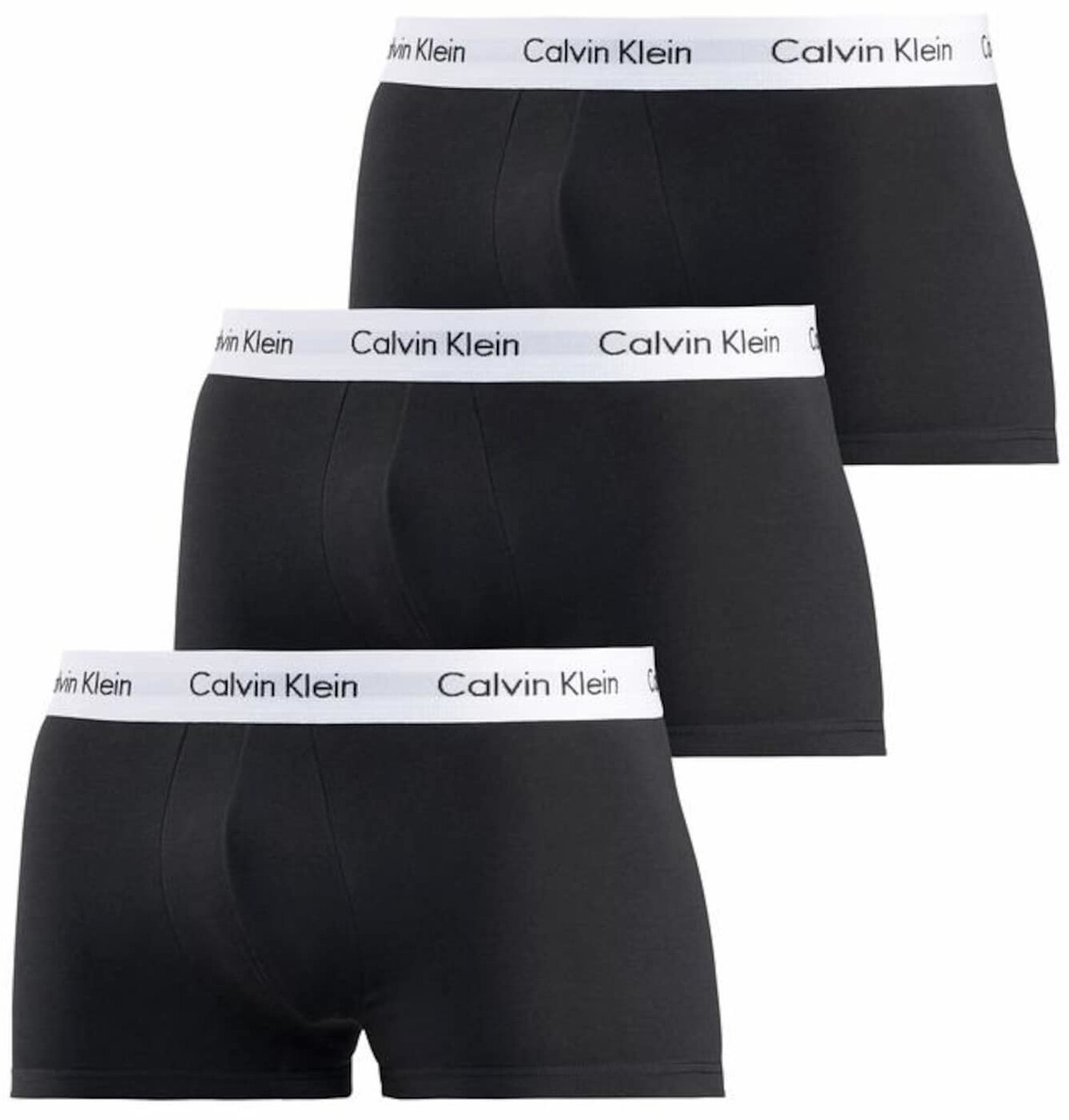 Buy Calvin Klein 3 Pack Low Rise Trunks Cotton Stretch U2664G