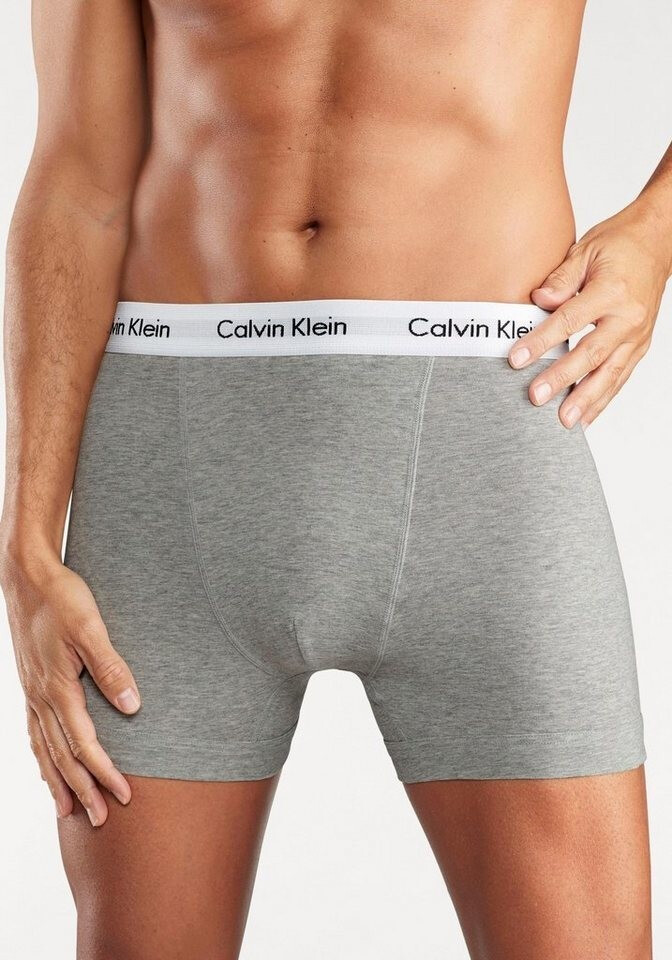 Buy Calvin Klein 3 Pack Cotton Stretch Trunks Grey/White/Black (U2662G998)  from £21.00 (Today) – Best Deals on