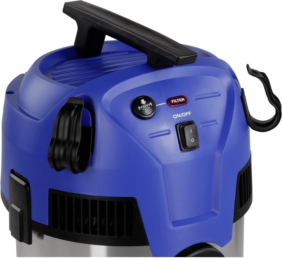 Nilfisk Aspirador húmedo y seco Multi II 22 INOX EU, para limpieza interior  y exterior, 22 litros de capacidad, 1200 W de potencia de entrada, 230 V  (azul) : : Hogar y cocina