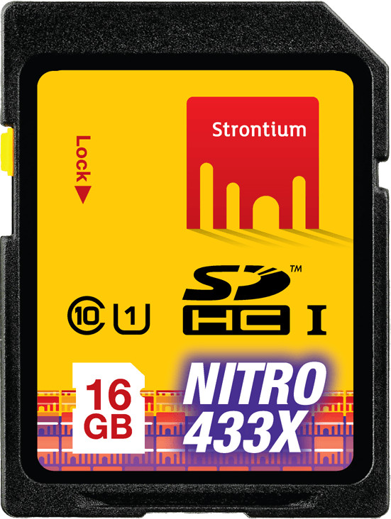 Strontium NITRO SDHC Class 10 UHS-I U1  16 Go (SRN16GSDU1)