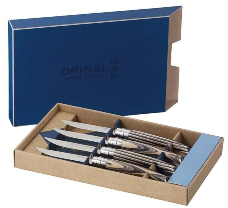 Opinel Set de couteaux à steak Table Chic 4 pièces bouleau