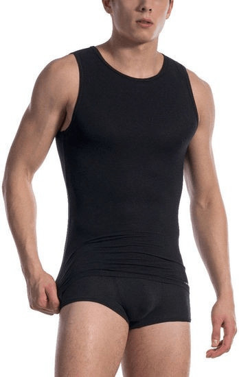 Olaf Benz Tank top crew neck Uni black 106.025/8000