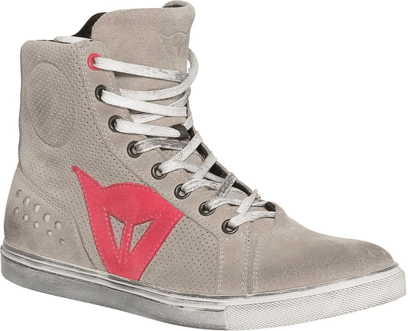 Dainese Bottes Street Biker Air Ladies beige/rouge